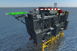 HVDC offshore converter platform KenzFigee to deliver crane for Sofia offshore wind farm