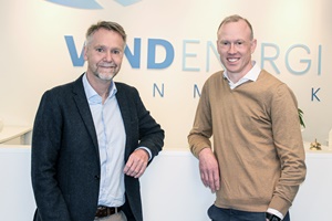 Klaus Kromann Knudsen, CEO at Mita-Teknik (left) and Niels Dupont, CEO at Vindenergi Danmark sign strategic cooperation Klaus Kromann Knudsen CEO at Mita Teknik left and Niels Dupont CEO at Vindenergi Danmark sign strategic cooperation