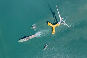 China's first floating offshore wind turbine is now rolling off the production line MingYang floating wind turbine