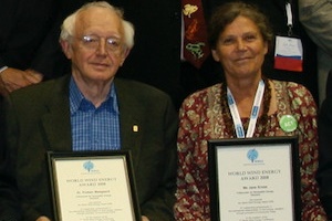 Preben and his wife Jane receive the World Wind Energy Award during the WWEC2008 in Kingston/Canada Preben and his wife Jane receive the World Wind Energy Award during the WWEC2008 in Kingston Canada