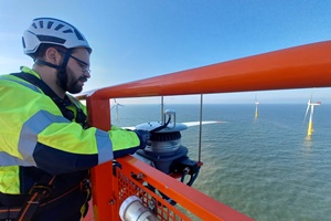 Deutsche Windtechnik's offshore service teams have equipped the Nordergründe offshore wind farm with ADLS Deutsche Windtechniks offshore service teams have equipped the Nordergründe wind farm with ADLS