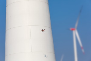 In a pilot project TÜV Nord is using drone support for the end of warranty inspection In a pilot project TÜV Nord is using drone support for the end of warranty inspection