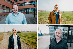 Joachim Elsterkamp, Henning Rüpke, Till Schorer and Axel Stelzer form new management team of wpd wind manager Source wpd windmanager Joachim Elsterkamp Henning Rüpke Till Schorer and Axel Stelzer