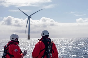 Workers aboard the crew transfer vessel MCS Swath 1, on their way out to work at Hywind Scotland (Photo Ole Jørgen Bratland) Workers aboard the crew transfer vessel MCS Swath 1, on their way out to work at Hywind Scotland (Photo Ole Jørgen Bratland)