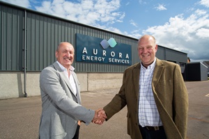 Aurora Energy Services chief executive officer, Doug Duguid (left) with Northern Marine Services owner Alasdair Noble Aurora Energy Services chief executive officer Doug Duguid left with Northern Marine Services owner Alasdair Noble