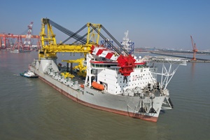 Heavy lift vessel Les Alizés leaves the shipyard in China Heavy lift vessel Les Alizés leaves the shipyard in China