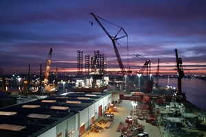 Mammoet completes assembly of ring crane in for offshore wind project with GustoMSC and Cadeler Mammoet completes assembly of ring crane in for offshore wind project