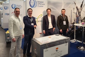 On behalf of Parkwind, Kristof Verlinden and Frank Schouteeten signed the agreement with Jérôme Lacroix of Tesucon On behalf of Parkwind Kristof Verlinden and Frank Schouteeten signed the agreement with Jérôme Lacroix of Tesucon