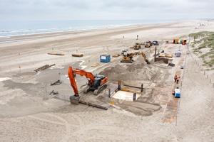 TenneT excavates 'obstacles' for construction cable route for Dutch offshore wind farm TenneT excavates obstacles for construction cable route for Dutch offshore wind farm