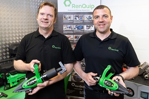 John Morgan and Marc Gerrard RenQuip Directors launching flange spreading technology John Morgan and Marc Gerrard RenQuip Directors launching flange spreading technology
