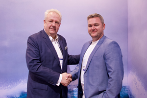 (L-R) Seafront Group AS Board Member Thomas Granfeldt jr and Interocean CCO Alex Clark L R Seafront Group AS Board Member Thomas Granfeldt jr and Interocean CCO Alex Clark