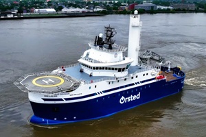 Ørsted and shipbuilder Edison Chouest christen offshore wind service operations vessel Ørsted and shipbuilder Edison Chouest christen offshore wind service operations vessel