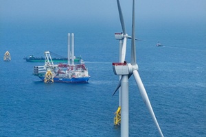 Aerial view of the Hai Long Project, which is still under construction. It is located off the west coast of Taiwan. © Hai Long Offshore Wind Project. Aerial view of the Hai Long Project, which is still under construction. It is located off the west coast of Taiwan. © Hai Long Offshore Wind Project.