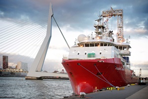 Fugro has mobilised the Fugro Scout to perform surveys and sampling on their latest site characterisation campaign for Vattenfall off the coast of Norfolk, UK Fugro has mobilised the Fugro Scout to perform surveys and sampling on their latest site characterisation campaign for Vattenfall off the coast of Norfolk, UK