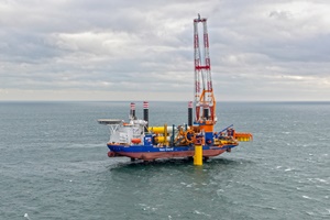 Last Borssele III IV offshore wind farm foundation in place Last Borssele III IV offshore wind farm foundation in place